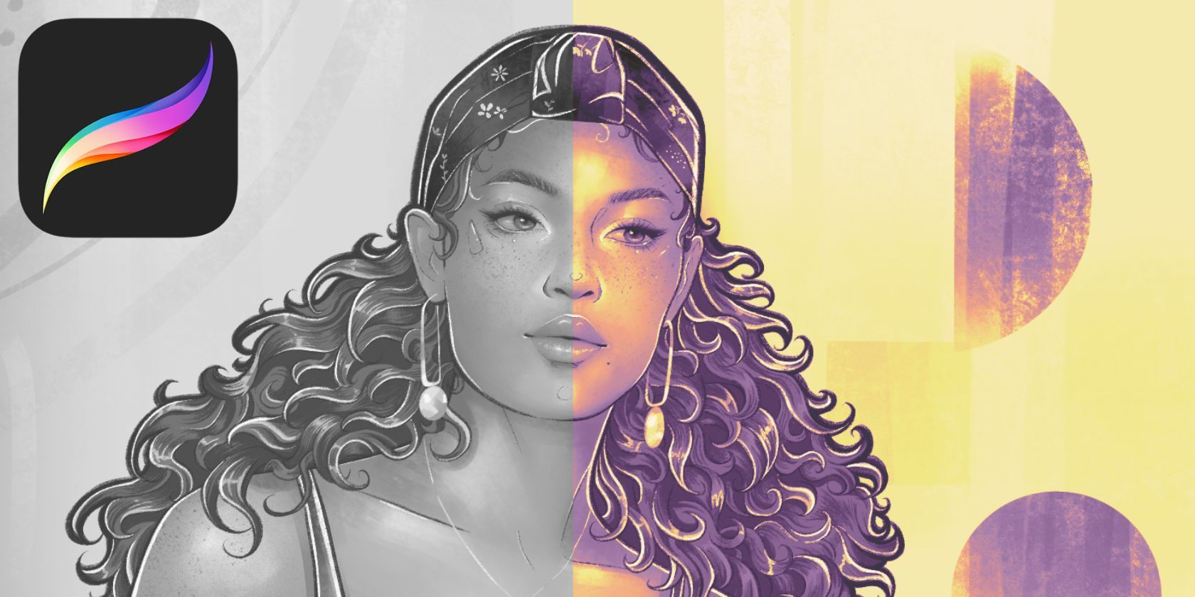 Как раскрасить градации серого в Procreate