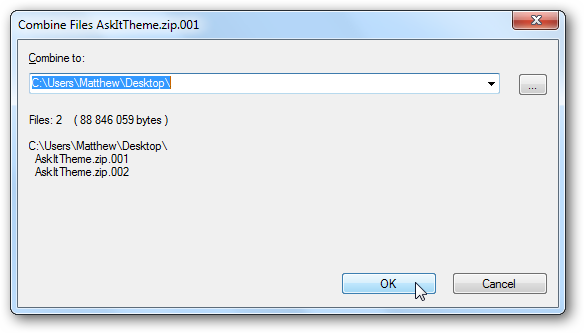 Изображение: успешное восстановление исходного файла