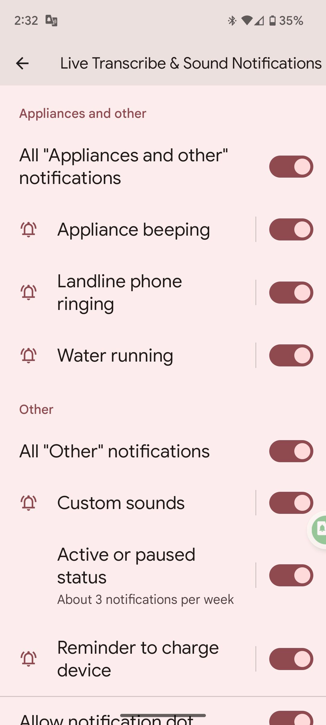 Различные типы уведомлений в Sound Notifications