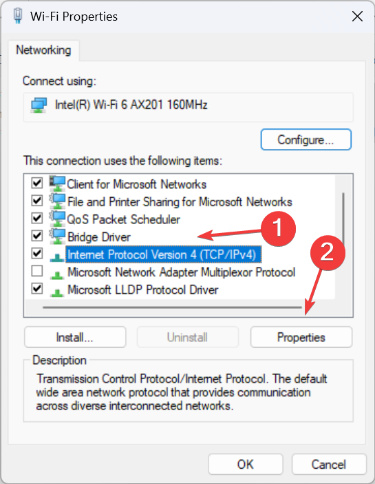 Свойства протокола Интернет версии 4 (TCP/IPv4)