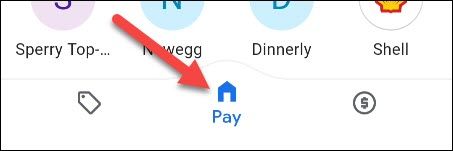 Главная вкладка Google Pay