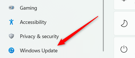 Нажмите «Обновление Windows» в Параметрах.