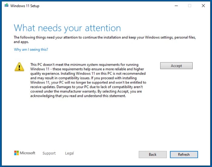 внимание перед установкой windows 11