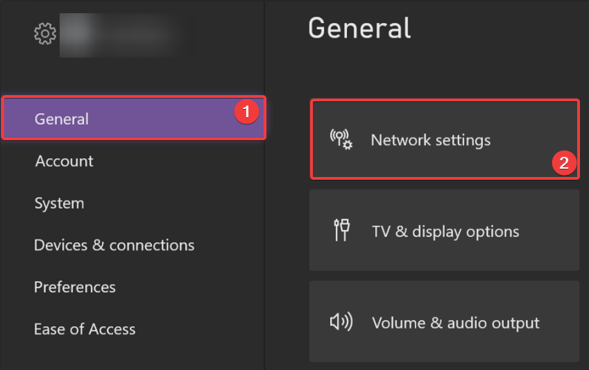 Раздел Профиль и система → Настройки → Общие → Сеть
