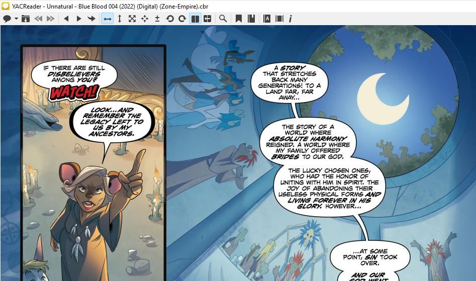 Панель инструментов YACReader