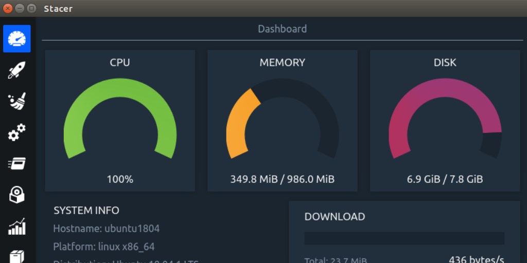 Установка Stacer на Ubuntu 18.04