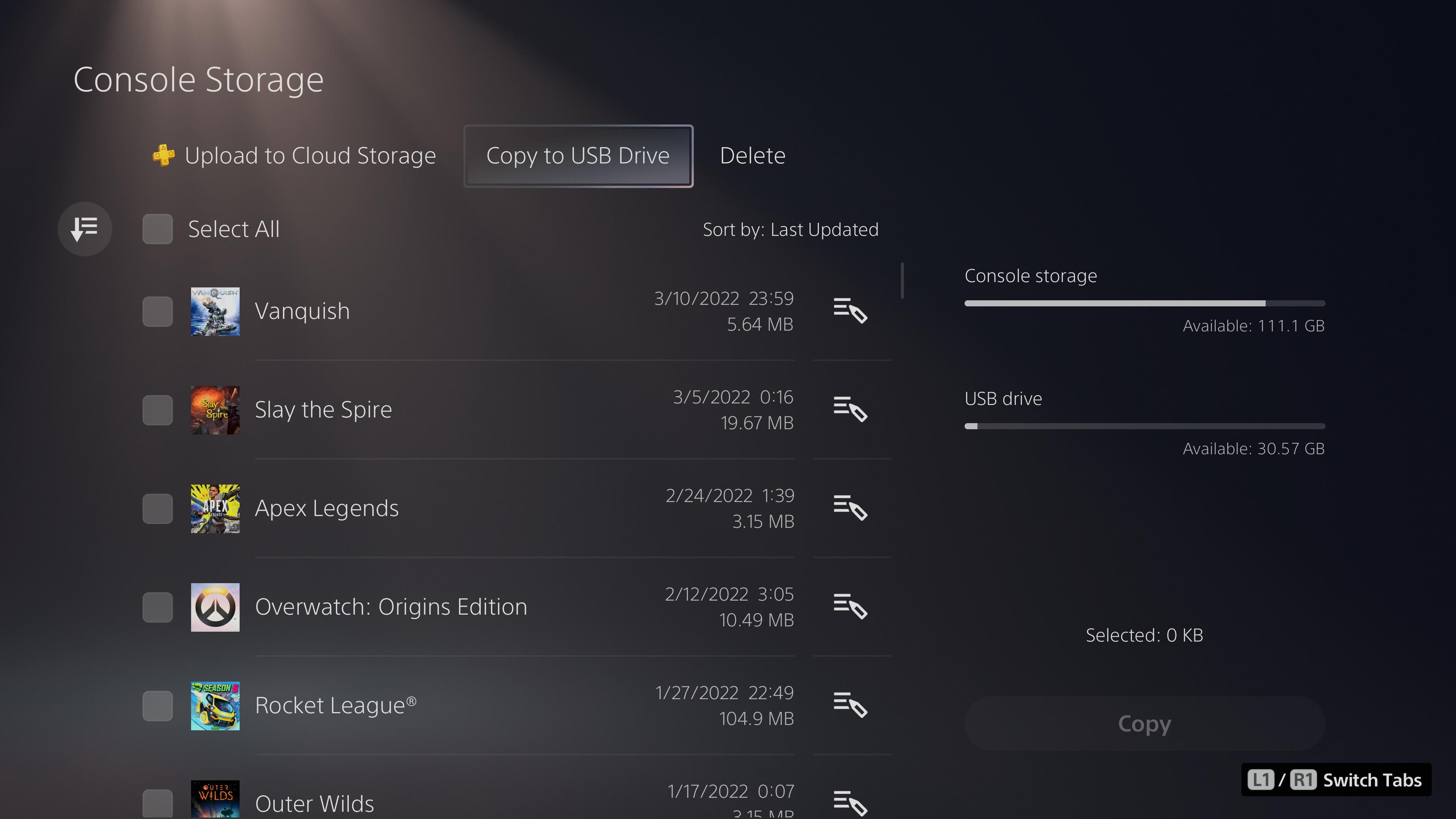 Копирование PS4 сохранений на USB