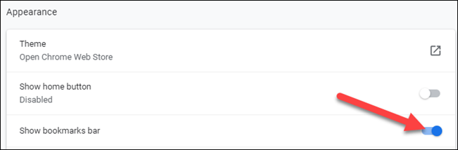 Показать панель закладок в Chrome