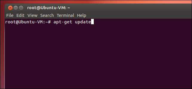 Вывод apt-get update в терминале