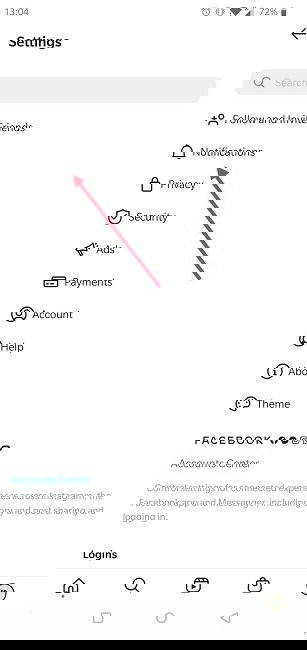 Раздел уведомлений в настройках Instagram