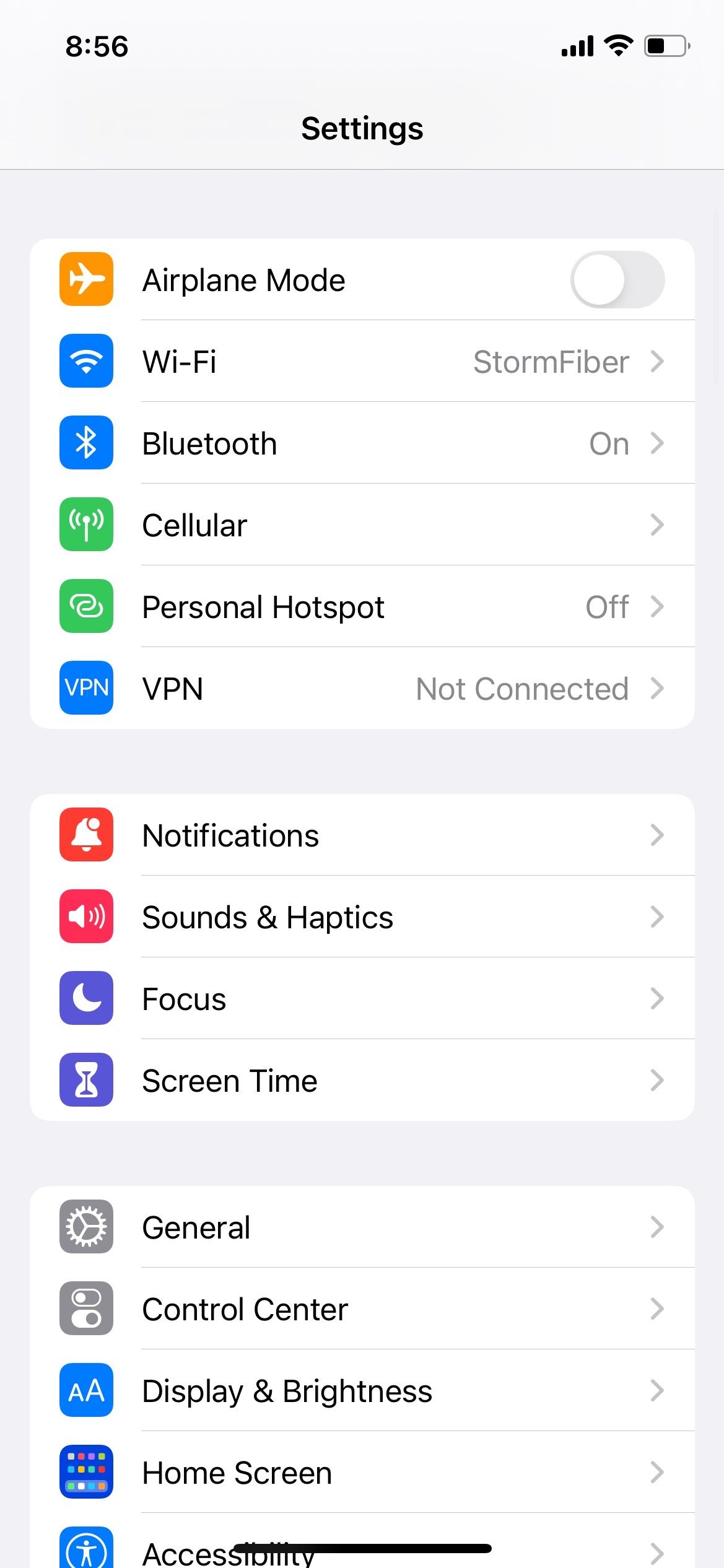 Go to Notifications on your iPhone