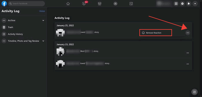 Delete Facebook Comments Desktop Remove Reactions