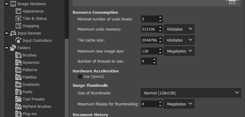 Выберите пункт «Шрифты» в списке папок