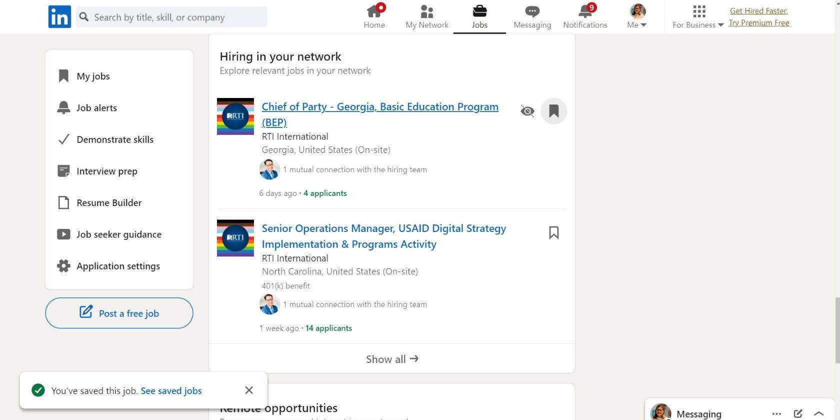 Вакансии в вашей сети