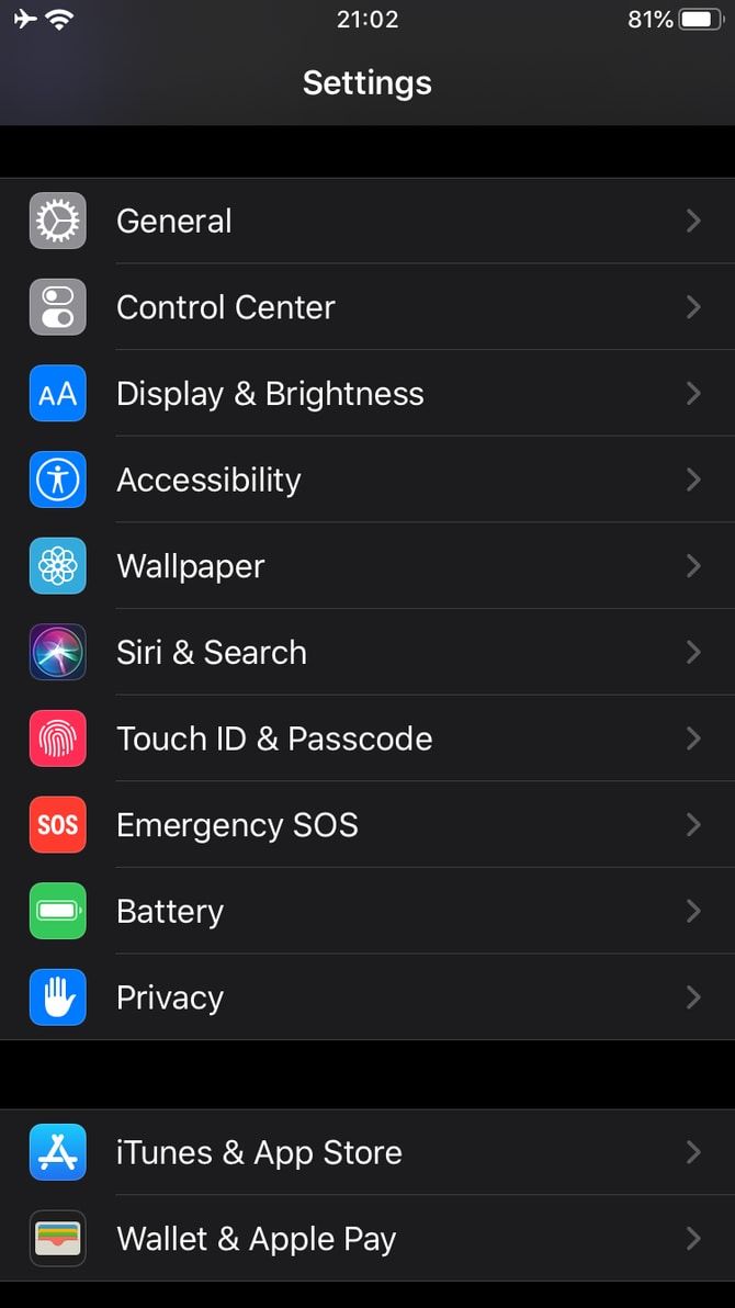 Скриншот раздела «Универсальный доступ» с Voice Control
