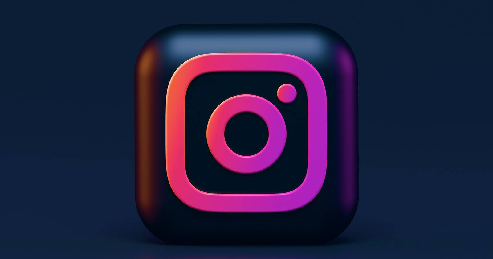 Логотип Instagram на нейтральном фоне