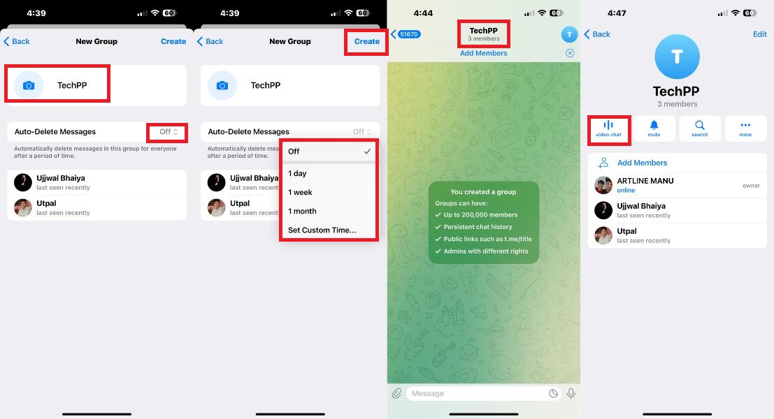 Кнопка запуска видео‑чата в Telegram