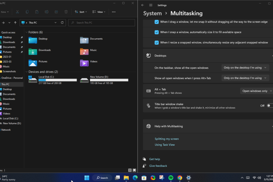Как разделить экран в портрете — Windows 11, быстрый гайд