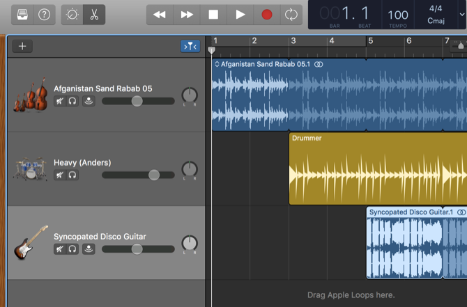 Сдвиг лупов по времени в рабочей области