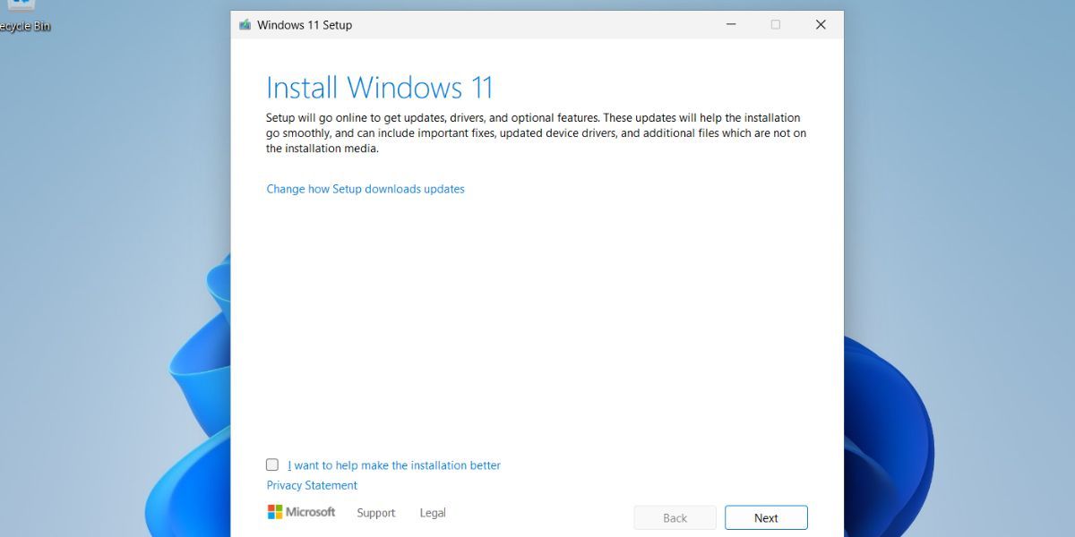 Настройка способа загрузки обновлений установщиком