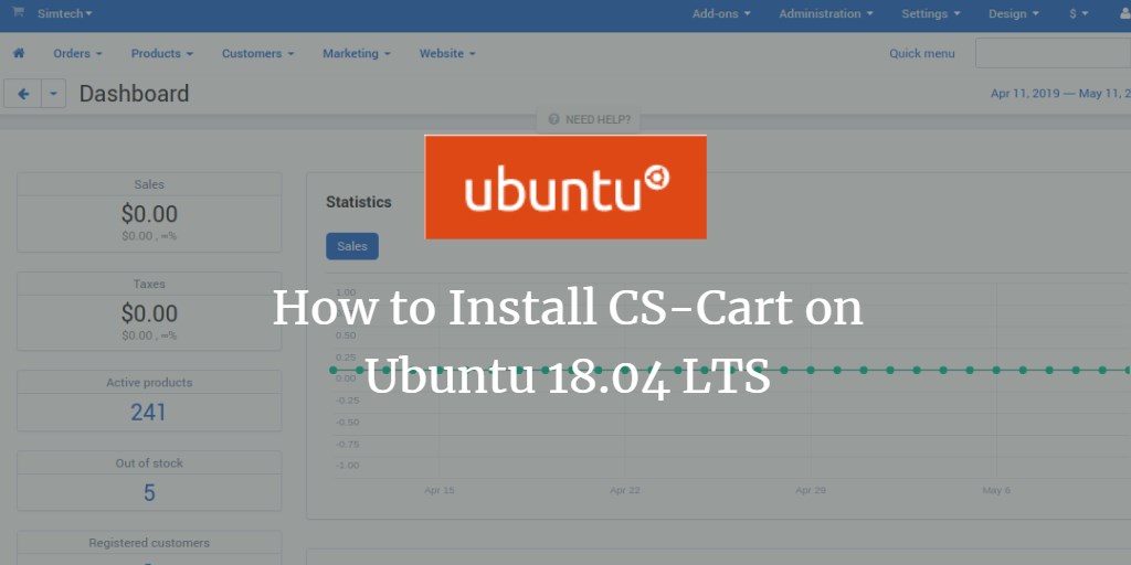 Установка CS‑Cart на Ubuntu 18.04