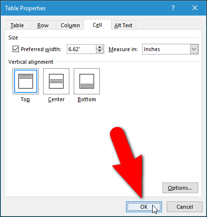 Окно Свойства таблицы закрыто после изменения полей