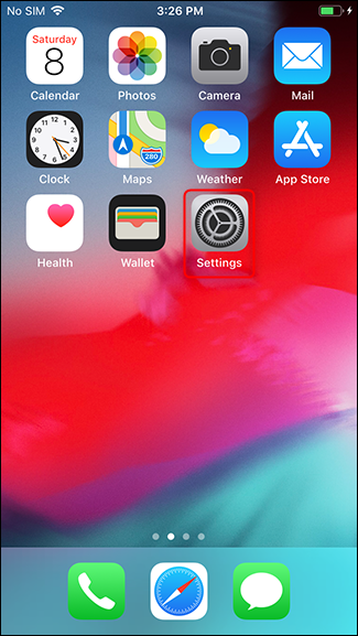 Tap on Settings.