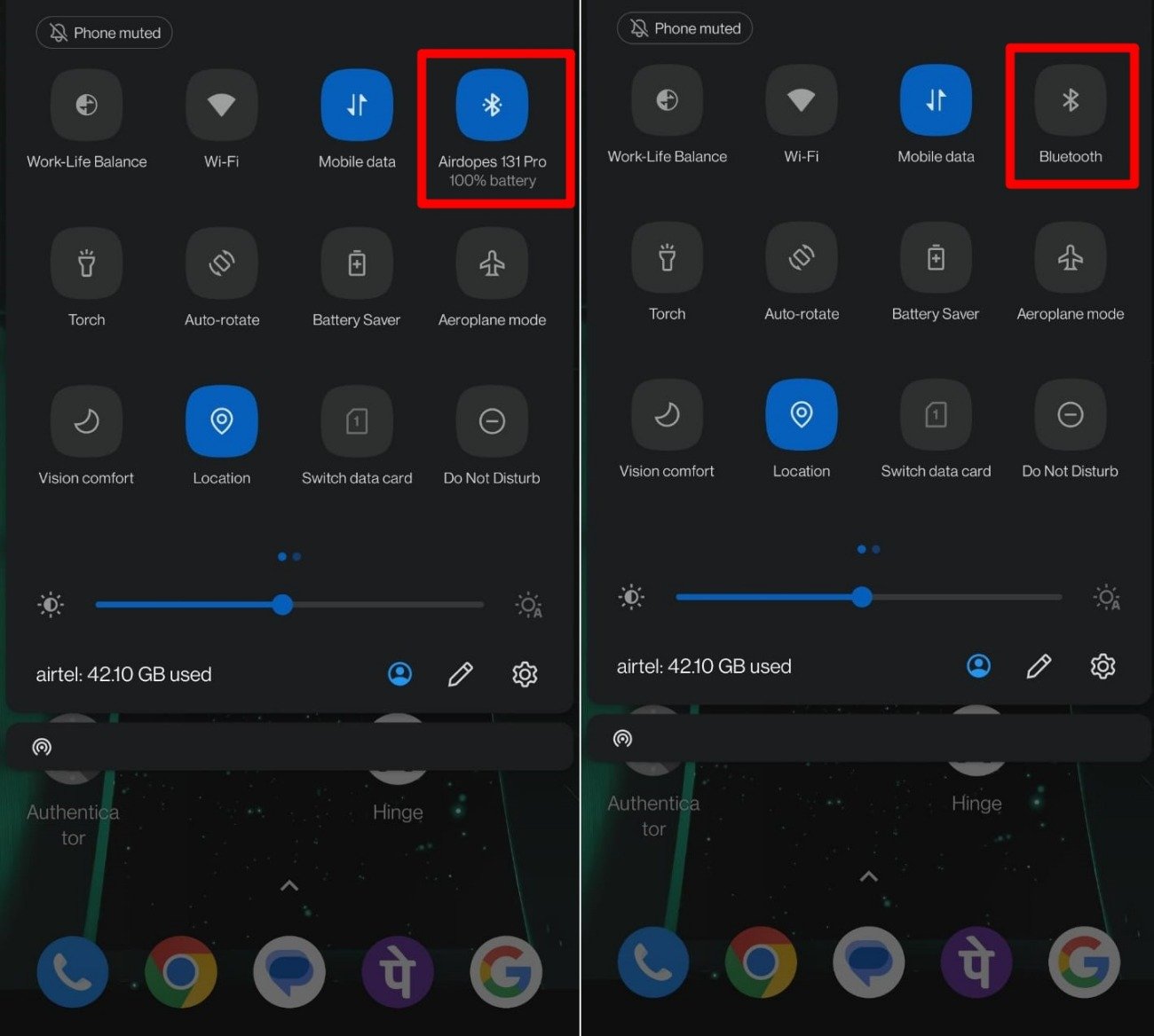 Отключите Bluetooth-гарнитуру на Android