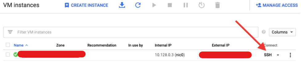 Connessione RDP o SSH alla VM tramite Console