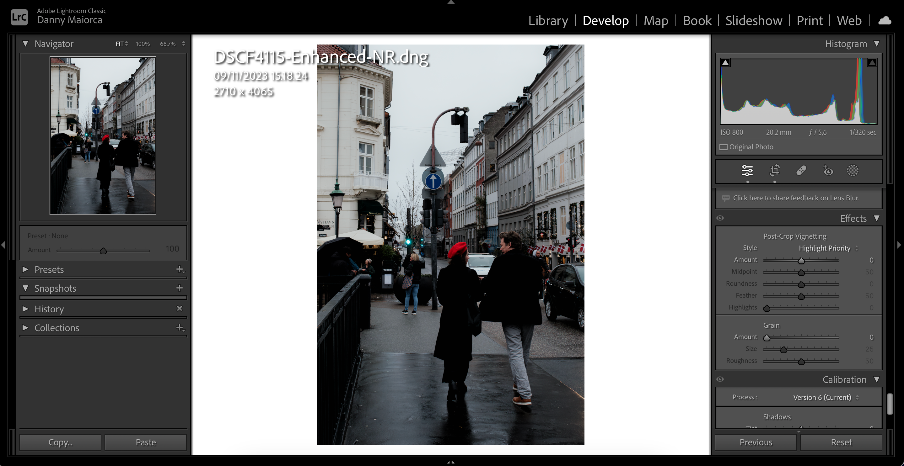 Инструменты Post-Crop Vignetting в Lightroom