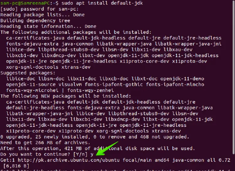 Установка Java OpenJDK