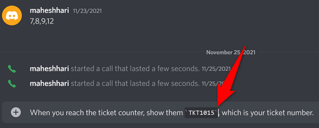 Добавьте обратную кавычку в конце текста