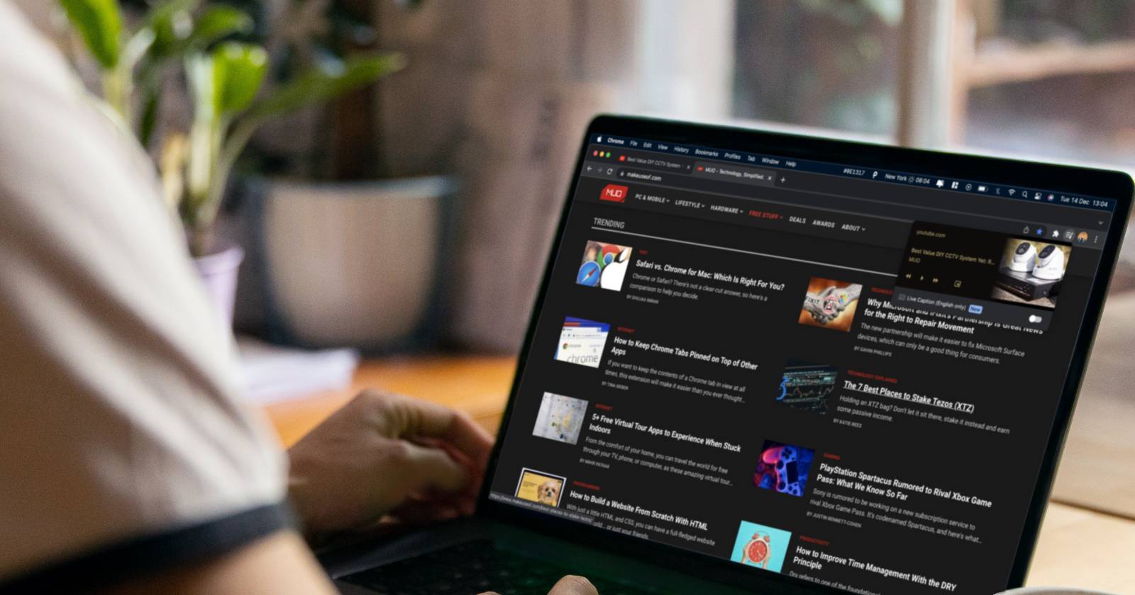Панель управления воспроизведением в Chrome — общий вид