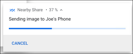 transfer in progress