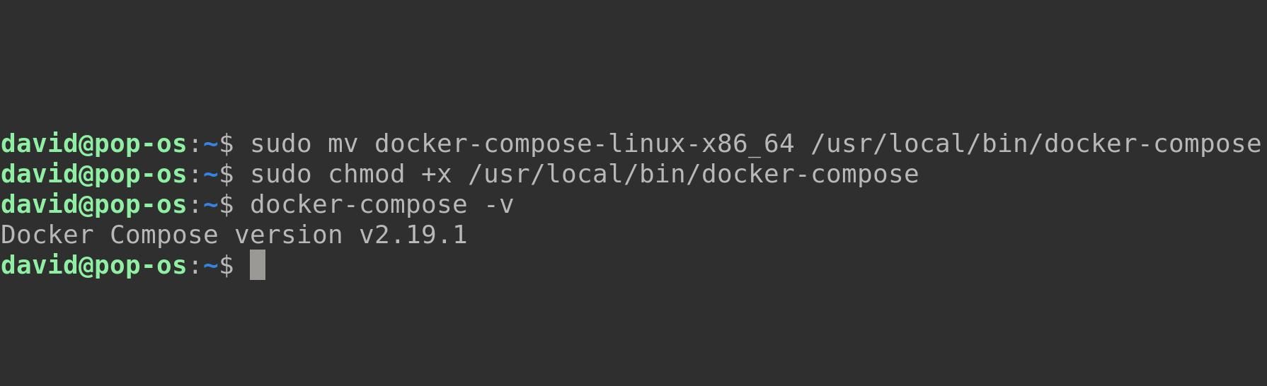Установка двоичного файла docker-compose вручную на Linux