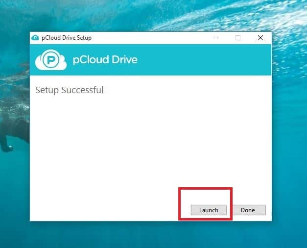 pcloud set up launch