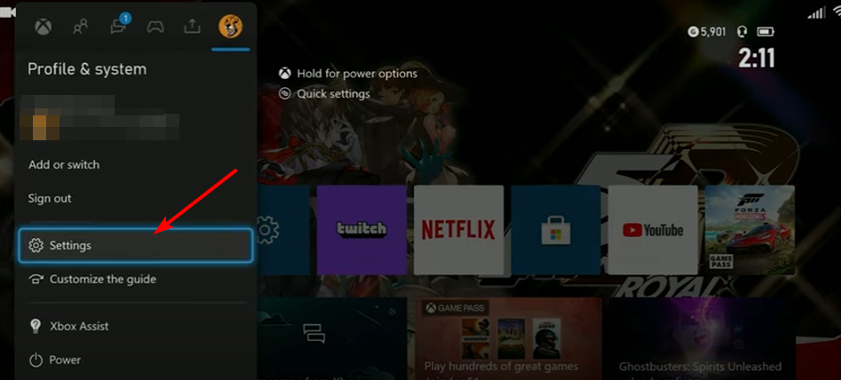 Скриншот раздела Настройки