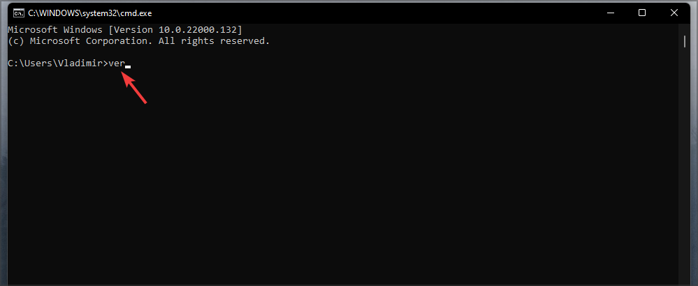 windows 11 ver cmd