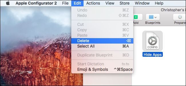 Удаление профиля через Apple Configurator при подключённом устройстве.