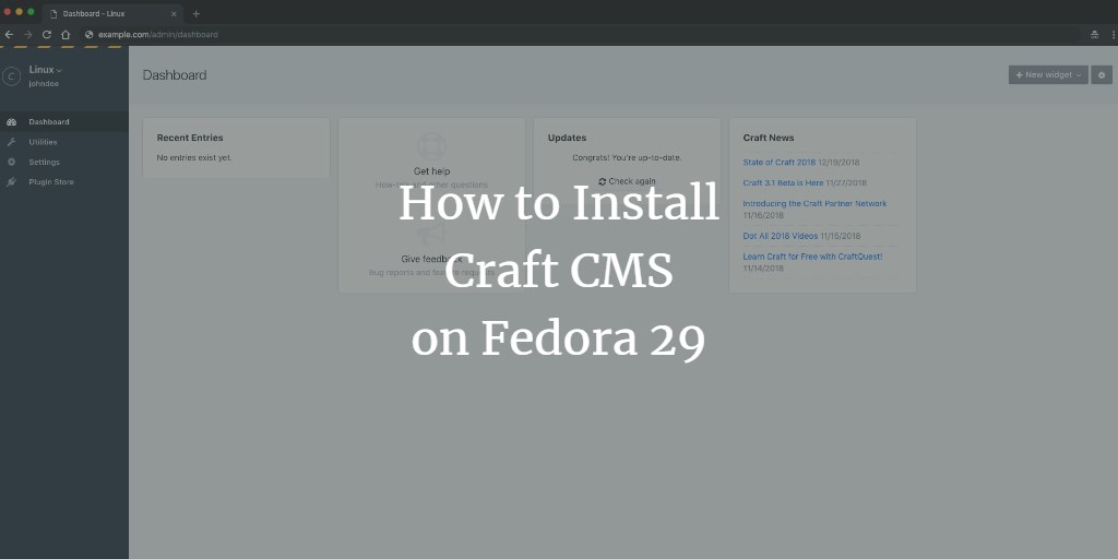 Установка Craft CMS на Fedora 29 (Nginx, TLS)