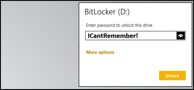Восстановление BitLocker при утере пароля