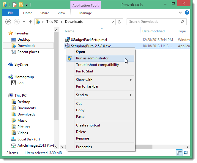 Установить MSI как администратор — инструкция