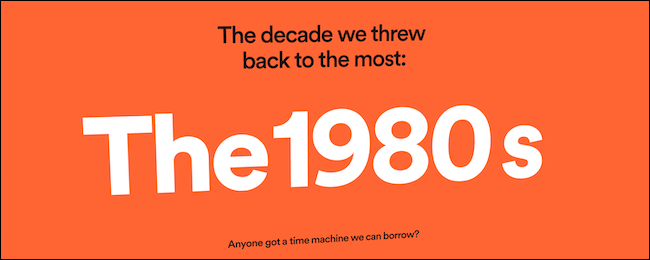 Инфографика Spotify Wrapped 2020: самое популярное десятилетие