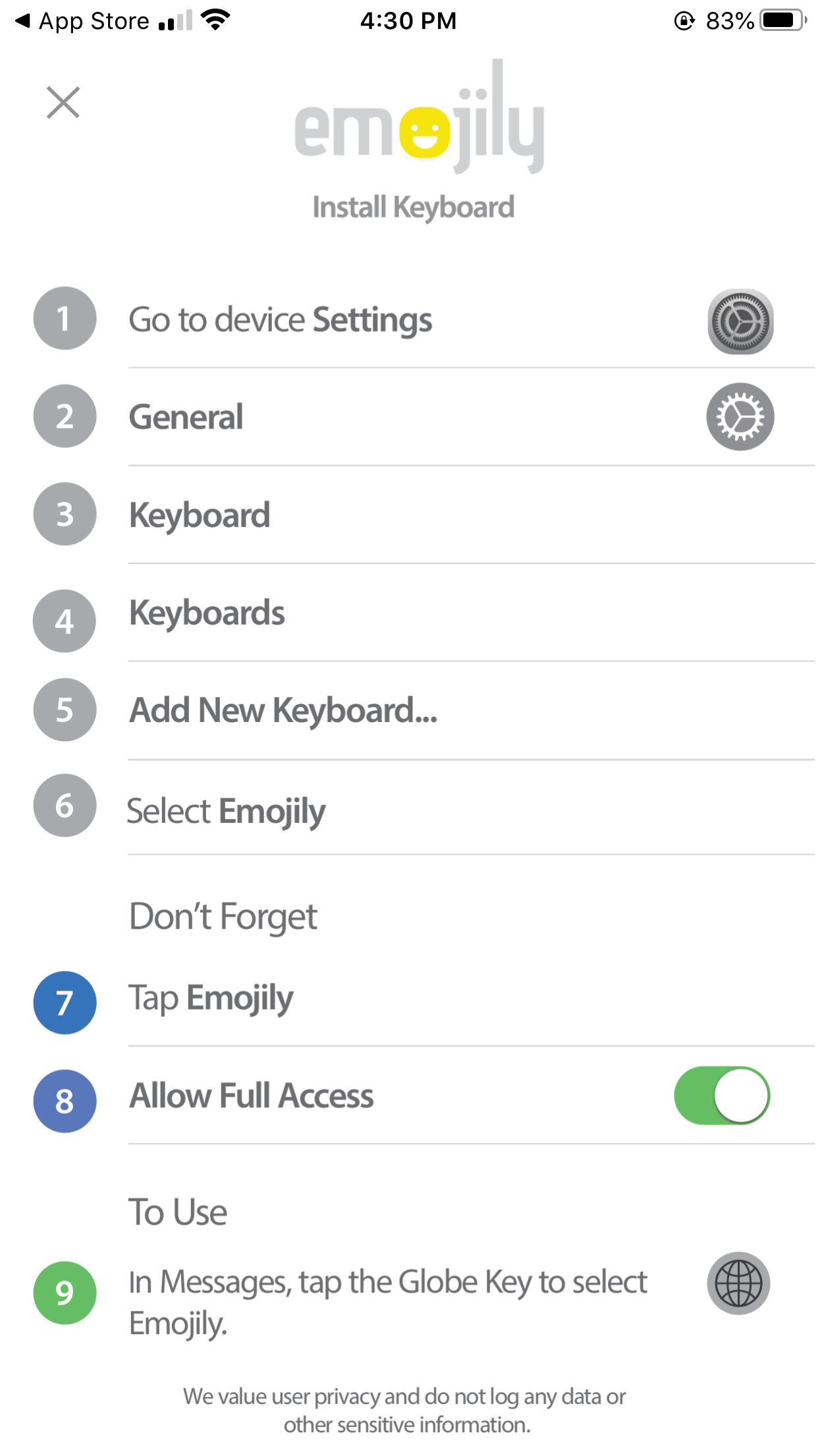 Рабочее пространство Emojily