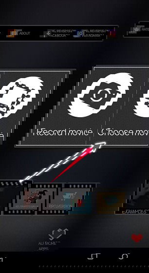 Выбор видео в Reverse Movie FX