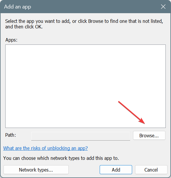 обзор для добавления приложения