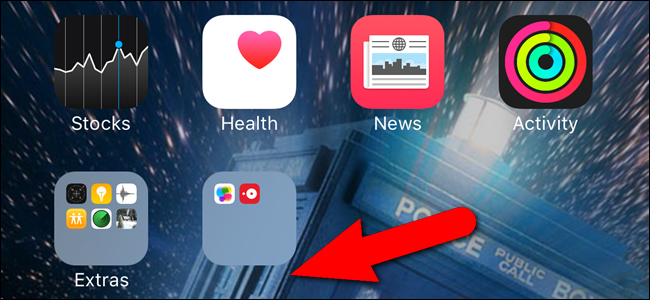 Папка без названия на iPhone или iPad