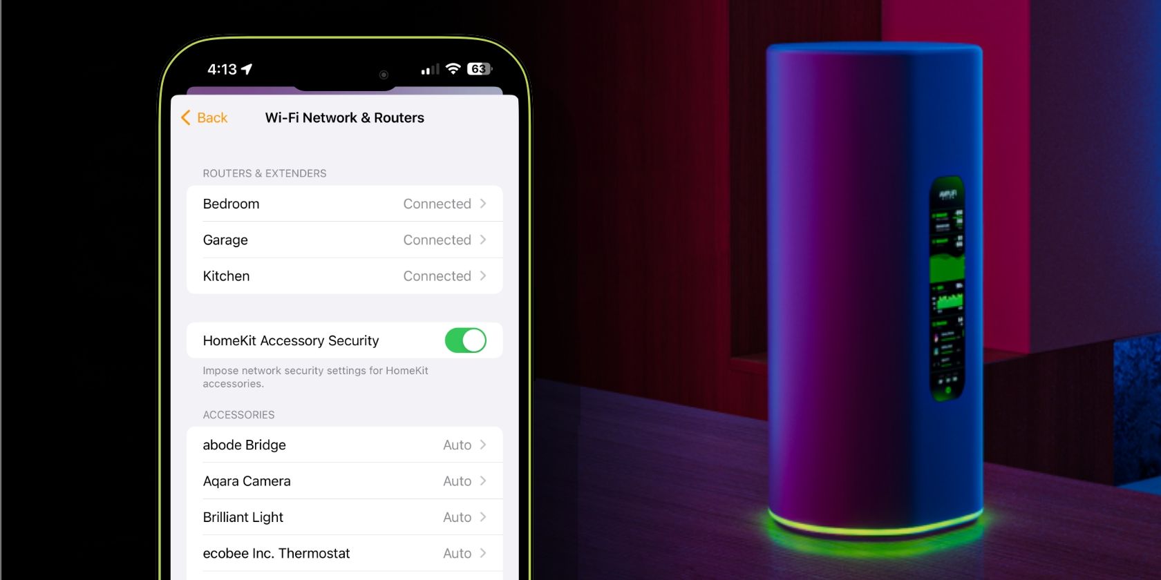 Управление HomeKit-роутером в приложении «Дом»