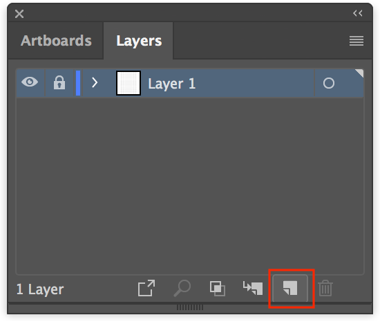Создание нового слоя в Illustrator для макета календаря
