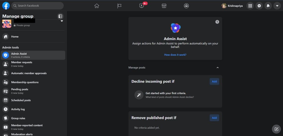 Use Admin Assist to restrict activity